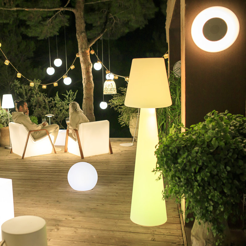 43 Battery Powered Integrated LED Color Changing Outdoor Floor Lamp